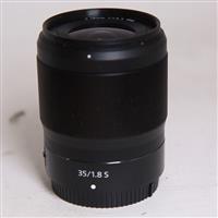 Used Nikon 35mm f/1.8 S Z mount lens