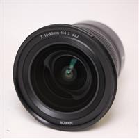 Used Nikon Z 14-30mm f/4 S Wide Angle Zoom Lens For Z Mount