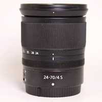 Used Nikon Z 24-70mm f/4 S Z mount lens