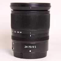 Used Nikon Z 24-70mm f/4 S Z mount lens