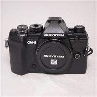 Used OM System OM-5 Digital Camera Body Black