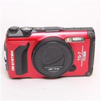 Used OM System Tough TG-7 Compact Action Camera Red
