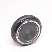 Used OM System 9mm f8 Fisheye Body Cap Lens Black