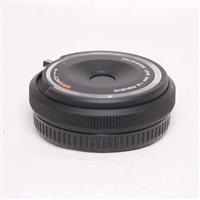 Used OM System 9mm f8 Fisheye Body Cap Lens Black