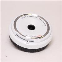 Used Olympus 9mm f8 Fisheye Body Cap Lens White