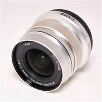 Used Olympus M.Zuiko Digital ED 12mm f/2 Wide Angle Lens Silver