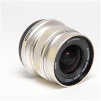 Used Olympus M.Zuiko Digital ED 12mm f/2 Wide Angle Lens Silver