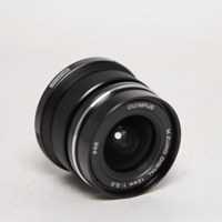 Used Olympus M.Zuiko Digital ED 12mm f/2 Wide Angle Lens Black