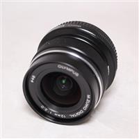 Used Olympus M.Zuiko Digital ED 12mm f/2 Wide Angle Lens Black