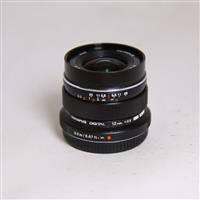 Used Olympus M.Zuiko Digital ED 12mm f/2 Wide Angle Lens Black