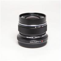 Used Olympus M.Zuiko Digital ED 12mm f/2 Wide Angle Lens Black