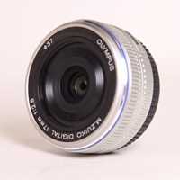 Used Olympus M.Zuiko Digital 17mm f/1.8 Lens Silver