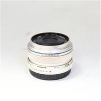 Used Olympus M.Zuiko Digital 17mm f/1.8 Lens Silver
