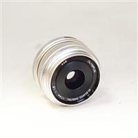 Used Olympus M.Zuiko Digital 17mm f/1.8 Lens Silver