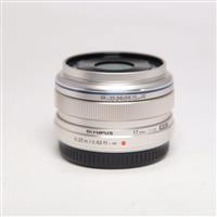 Used Olympus M.Zuiko Digital 17mm f/1.8 Lens Silver