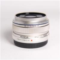 Used Olympus M.Zuiko Digital 17mm f/1.8 Lens Silver