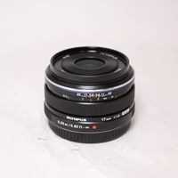 Used Olympus M.Zuiko Digital 17mm f/1.8 Lens Black