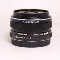 Used Olympus M.Zuiko Digital 17mm f/1.8 Lens Black