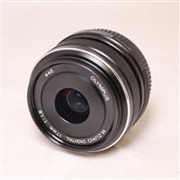 Used Olympus M.Zuiko Digital 17mm f/1.8 Lens Black