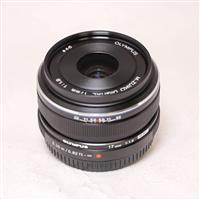 Used Olympus M.Zuiko Digital 17mm f/1.8 Lens Black