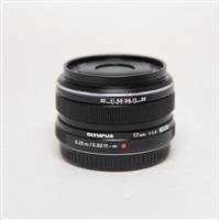 Used Olympus M.Zuiko Digital 17mm f/1.8 Lens Black