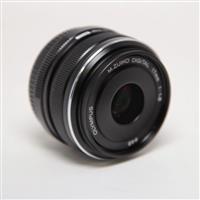Used Olympus M.Zuiko Digital 17mm f/1.8 Lens Black