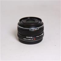 Used Olympus M.Zuiko Digital 17mm f/1.8 Lens Black
