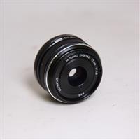 Used Olympus M.Zuiko Digital 17mm f/1.8 Lens Black