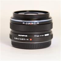 Used Olympus M.Zuiko Digital 17mm f/1.8 Lens Black