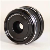 Used Olympus M.Zuiko Digital 17mm f/1.8 Lens Black
