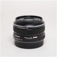 Used Olympus M.Zuiko Digital 17mm f/1.8 Lens Black