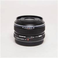Used Olympus M.Zuiko Digital 17mm f/1.8 Lens Black