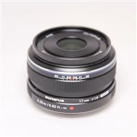 Used Olympus M.Zuiko Digital 17mm f/1.8 Lens Black