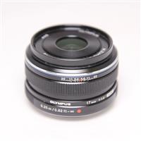 Used Olympus M.Zuiko Digital 17mm f/1.8 Lens Black