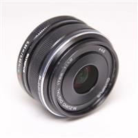 Used Olympus M.Zuiko Digital 17mm f/1.8 Lens Black
