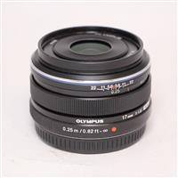 Used Olympus M.Zuiko Digital 17mm f/1.8 Lens Black