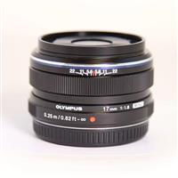 Used Olympus M.Zuiko Digital 17mm f/1.8 Lens Black