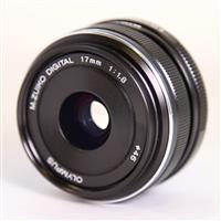 Used Olympus M.Zuiko Digital 17mm f/1.8 Lens Black