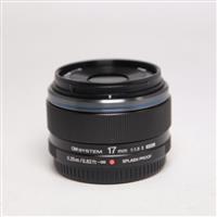Used Olympus M.Zuiko Digital 17mm f/1.8 Lens Black