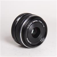 Used Olympus M.Zuiko Digital 17mm f/1.8 Lens Black