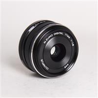 Used Olympus M.Zuiko Digital 17mm f/1.8 Lens Black