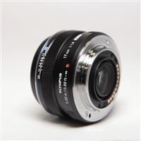 Used Olympus M.Zuiko Digital 17mm f/1.8 Lens Black