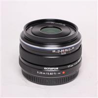 Used Olympus M.Zuiko Digital 17mm f/1.8 Lens Black
