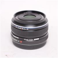 Used Olympus M.Zuiko Digital 17mm f/1.8 Lens Black