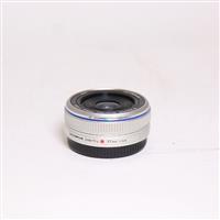 Used Olympus M.Zuiko Digital 17mm f/2.8 Lens Silver