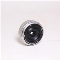 Used Olympus M.Zuiko Digital 17mm f/2.8 Lens Silver