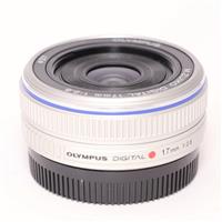 Used Olympus M.Zuiko Digital 17mm f/2.8 Pancake Lens Silver