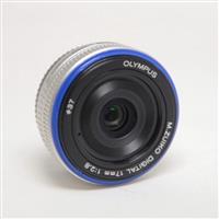 Used Olympus M.Zuiko Digital 17mm f/2.8 Pancake Lens Silver