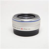 Used Olympus M.Zuiko Digital 17mm f/2.8 Pancake Lens Silver