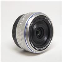 Used Olympus M.Zuiko Digital 17mm f/2.8 Pancake Lens Silver